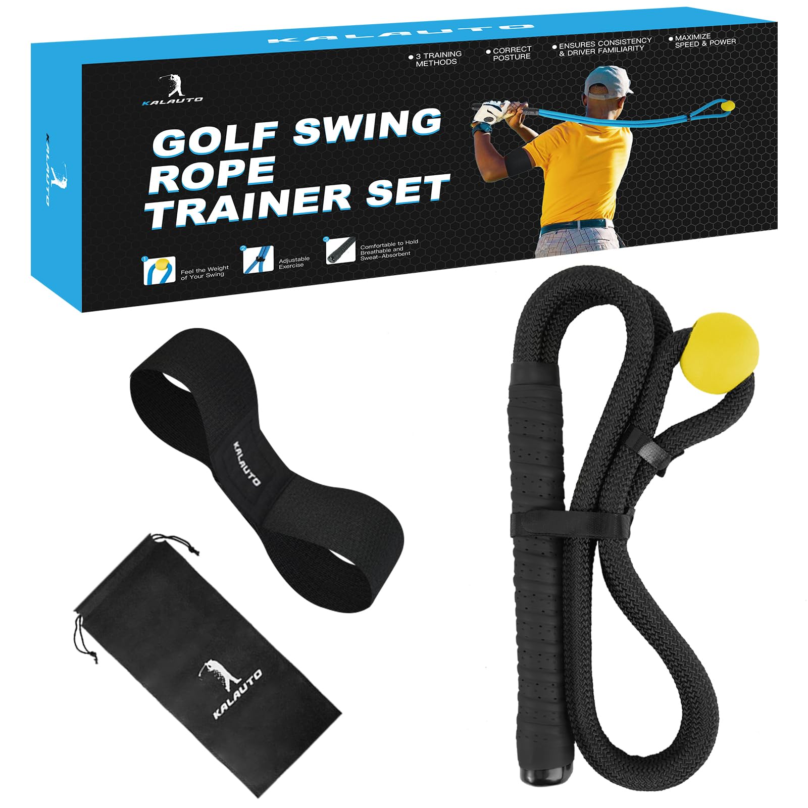 Amazon.com : Golf Swing Trainer Rope Aid: Speed Power Tempo